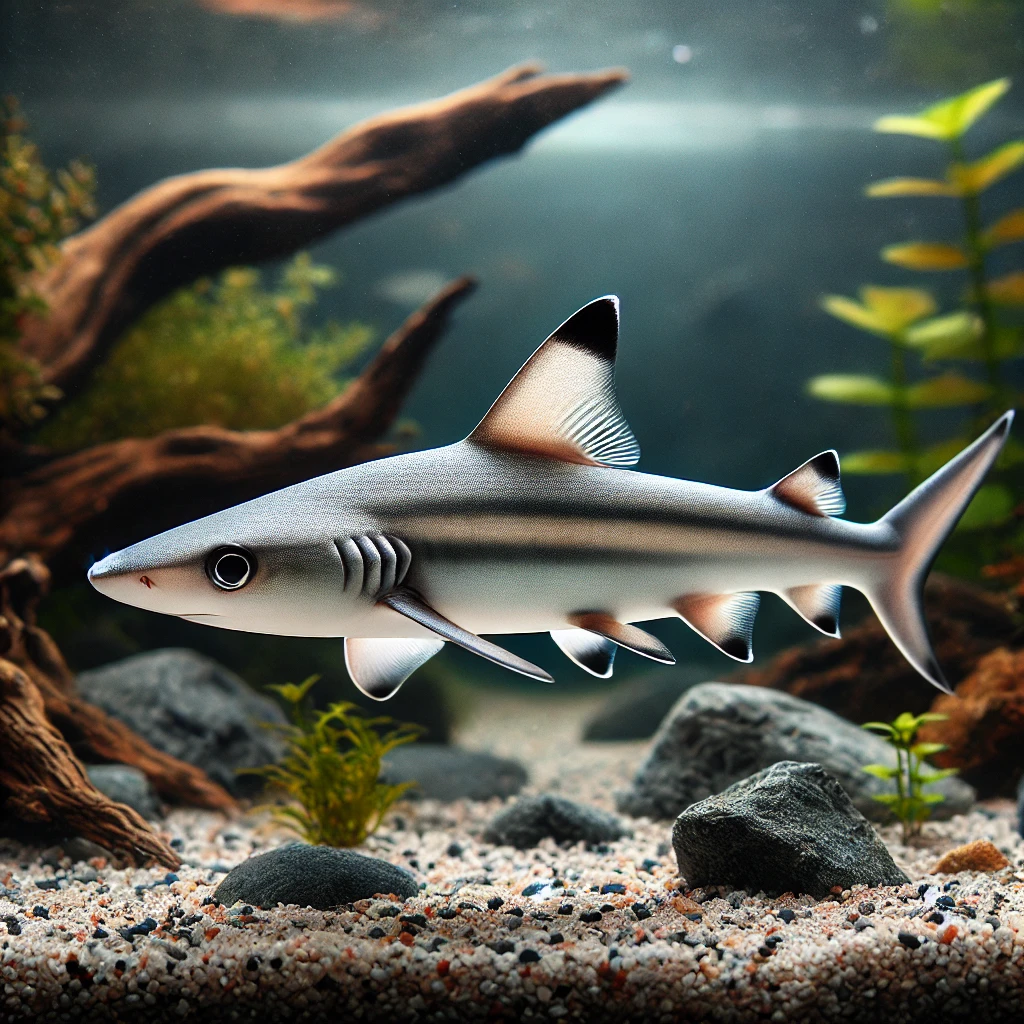 Balantiocheilus melanopt... Silberhai