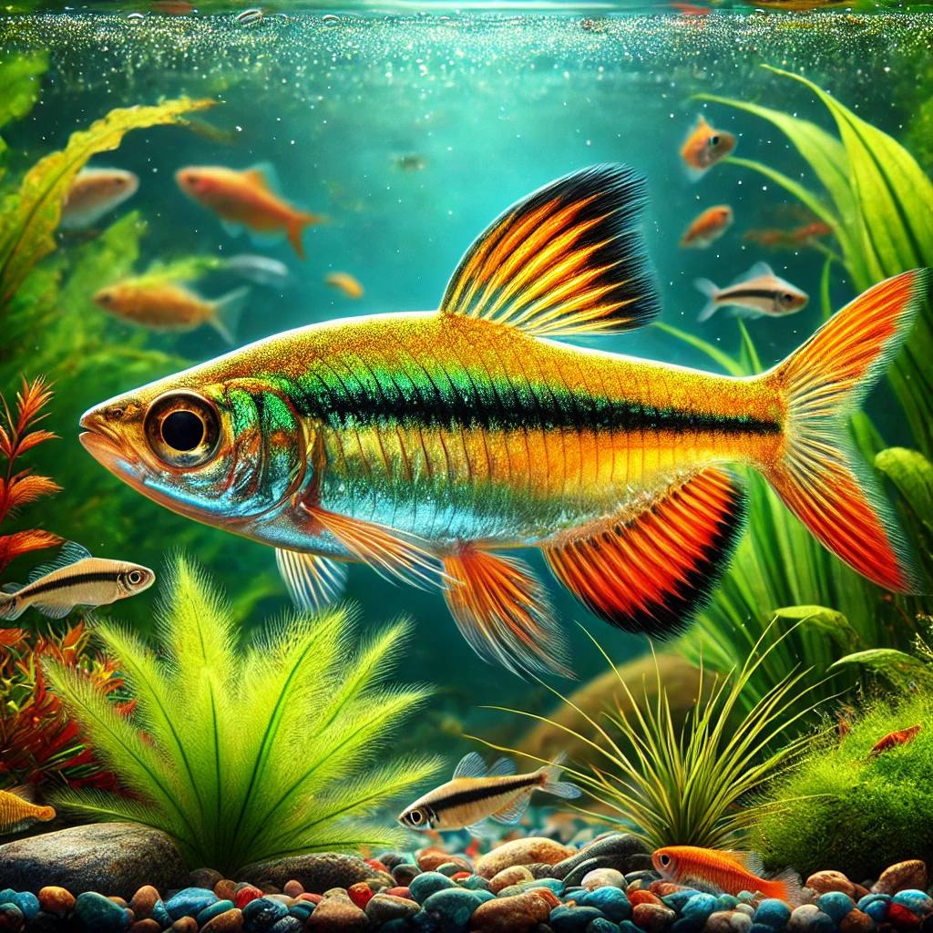 Barbus arulius Drei -Band -Bart