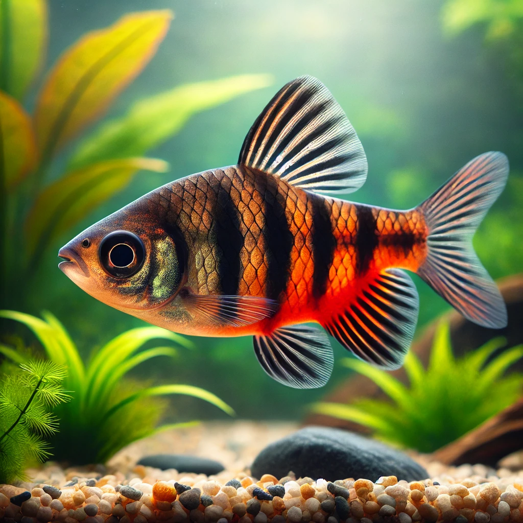 Barbus nigrofasciatus Bärtig