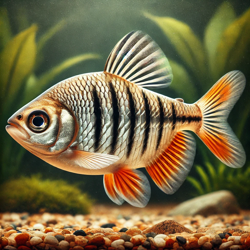 Barbus pentazona johoren... Fünf -Band -Bart