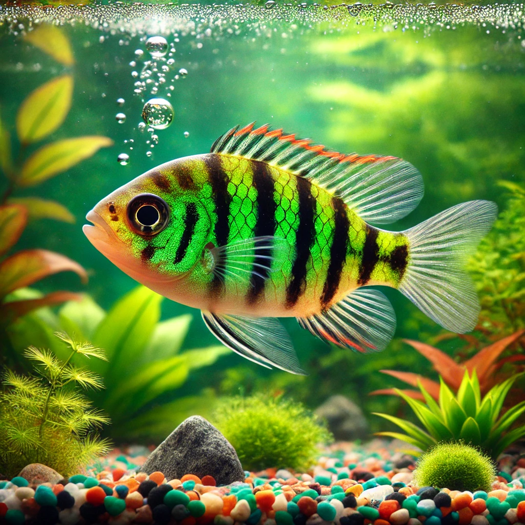 Barbus tetrazona vert Grün Sumatra