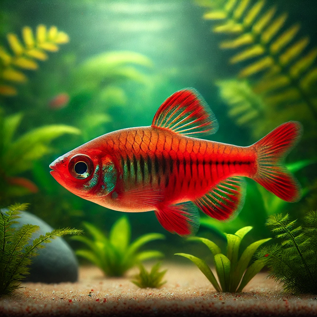 Barbus titteya Bärtige Kirsche