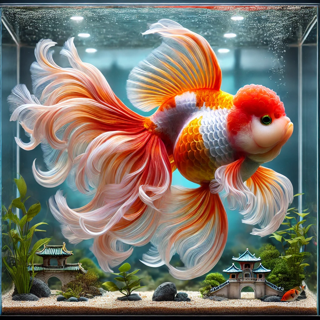 Carassius auratus japona... Japanischer Goldfisch