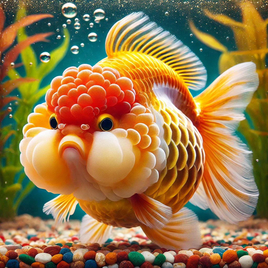 Carassius auratus lion Löwenkopf