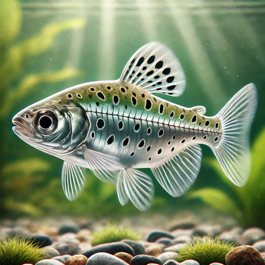 Chilodus punctatus Verkehrt herum