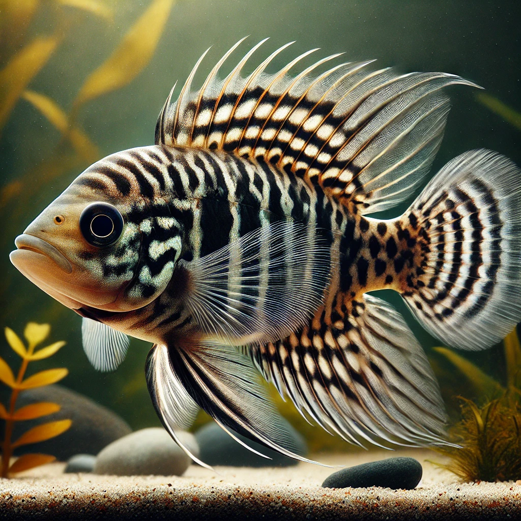 Crenicara filamentosa Gittercichlid