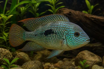Aequidens rivulatus (Weißer Streifen Acara)