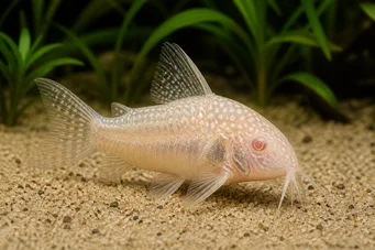 Corydoras paleatus albinos