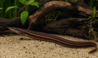 Mastacembelus erythrotaenia Feuerpunkt Anguille