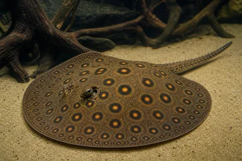 Potamotrygon motoro (Océlée Süßwasserspalenague)