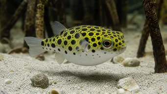 Tetraodon nigroviridis Grüner Tetrodon