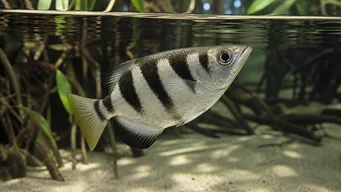 Toxotes jaculator Schützenfisch