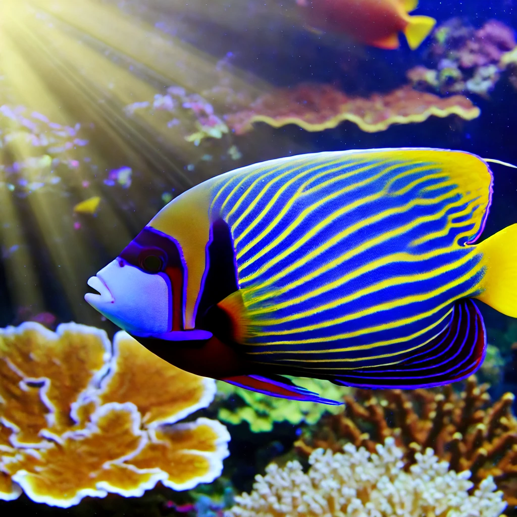 Pomacanthus imperator Kaiser Engel